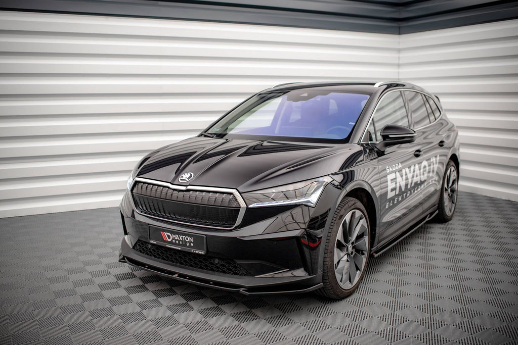 Prelungire splitter bara fata Skoda Enyaq iV 2020- v3 - Maxton Design