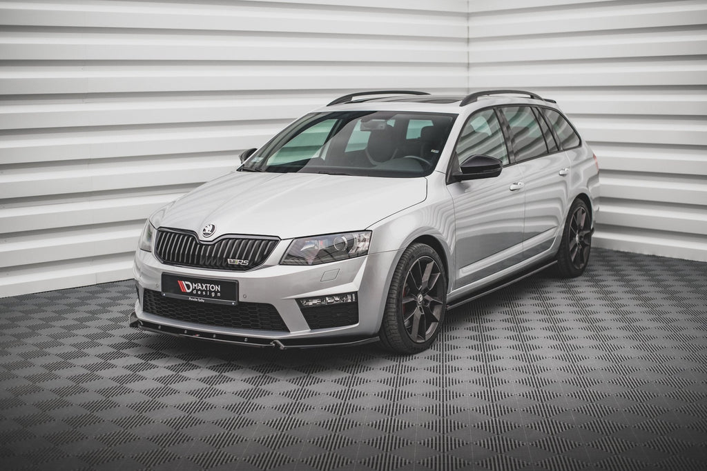 Prelungire splitter bara fata Skoda Octavia RS Mk3 2013-2016 v13 - Maxton Design