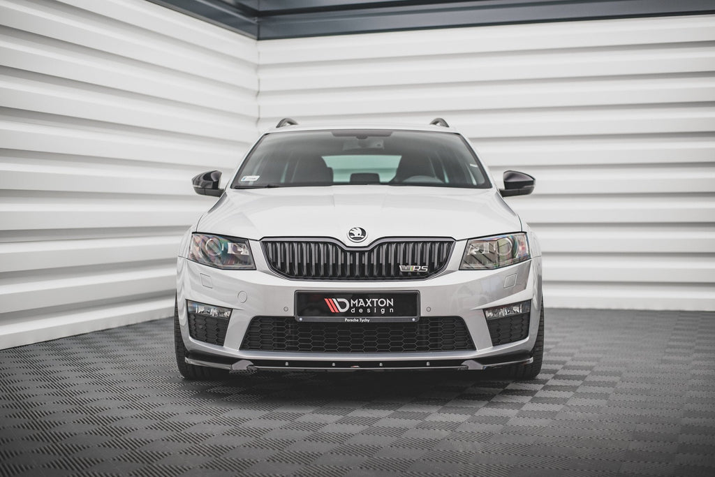 Prelungire splitter bara fata Skoda Octavia RS Mk3 2013-2016 v13 - Maxton Design