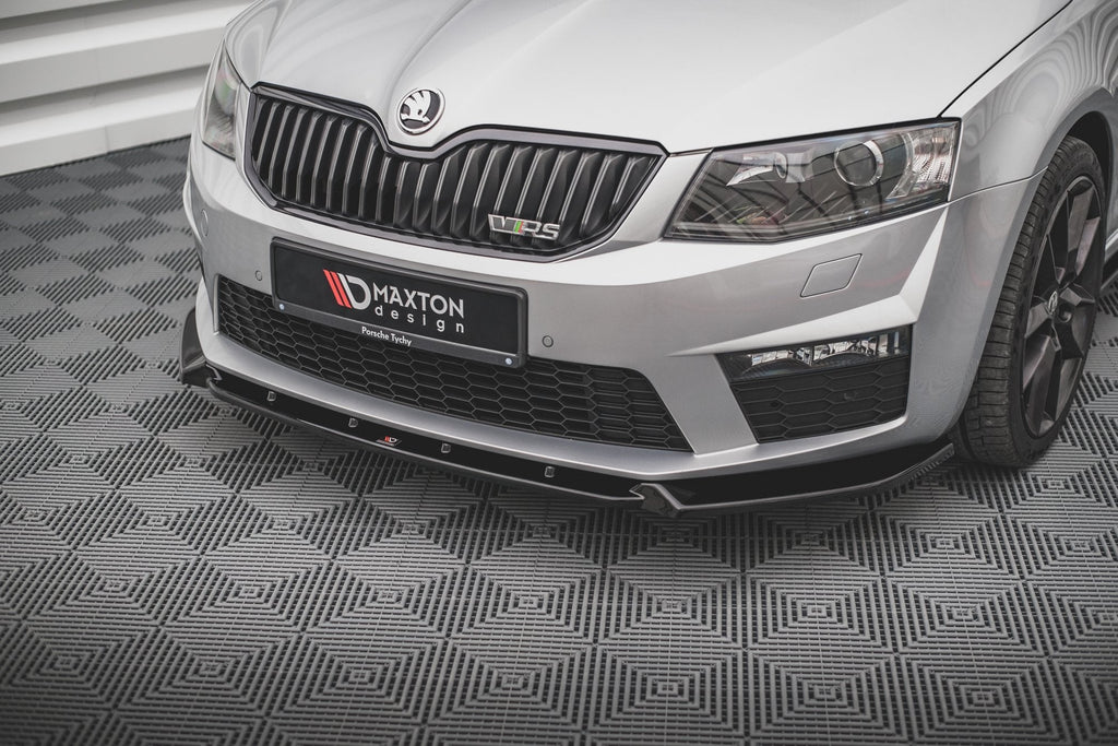 Prelungire splitter bara fata Skoda Octavia RS Mk3 2013-2016 v13 - Maxton Design