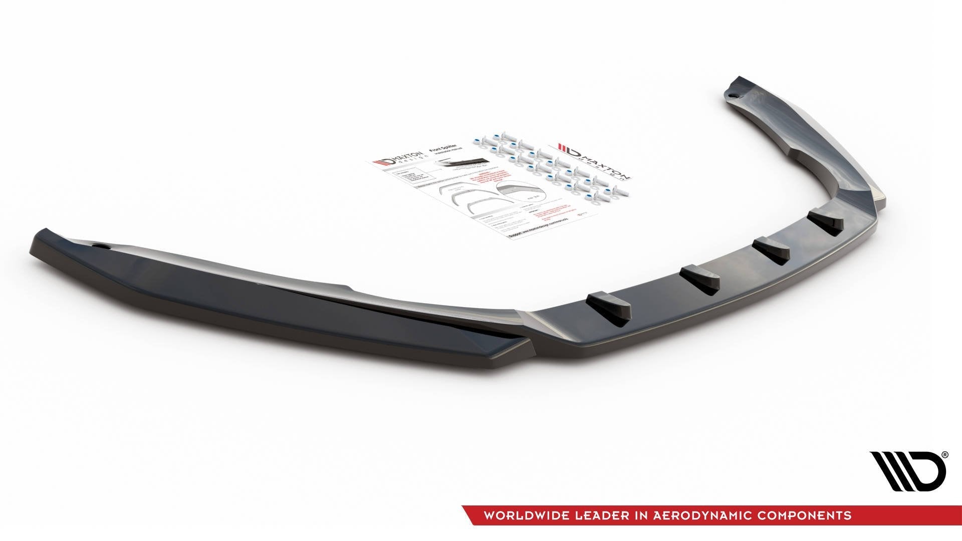 Prelungire splitter bara fata Skoda Octavia RS Mk3 Facelift 2016-2019 v17 - Maxton Design