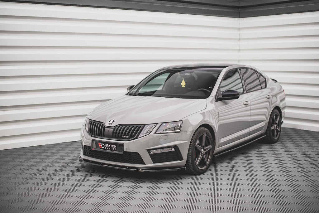 Prelungire splitter bara fata Skoda Octavia RS Mk3 Facelift 2016-2019 v17 - Maxton Design
