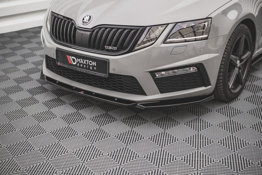 Prelungire splitter bara fata Skoda Octavia RS Mk3 Facelift 2016-2019 v17 - Maxton Design
