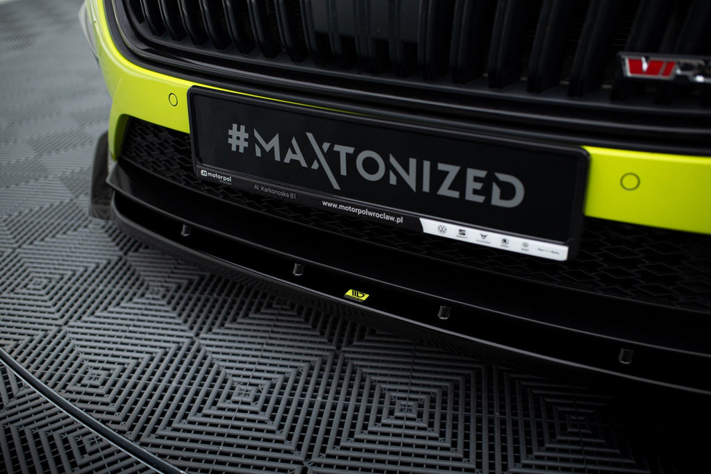 Prelungire splitter bara fata Skoda Octavia RS Mk4 2020- v11 - Maxton Design