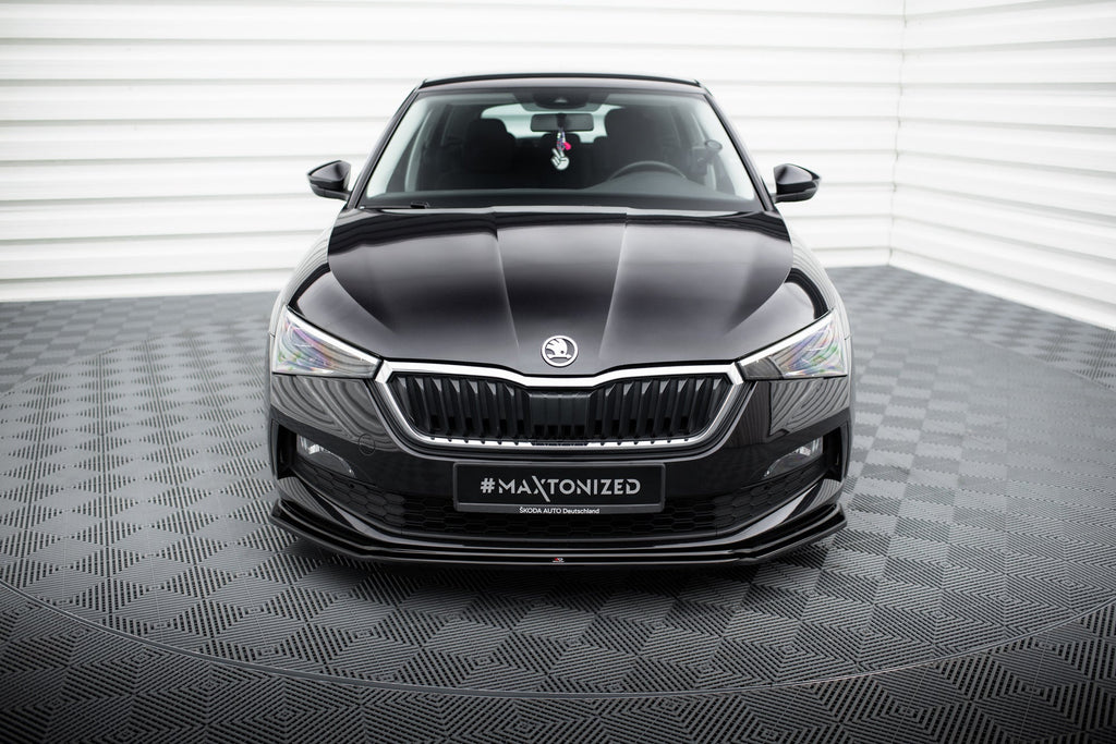 Prelungire splitter bara fata Skoda Scala 2018- v3 - Maxton Design