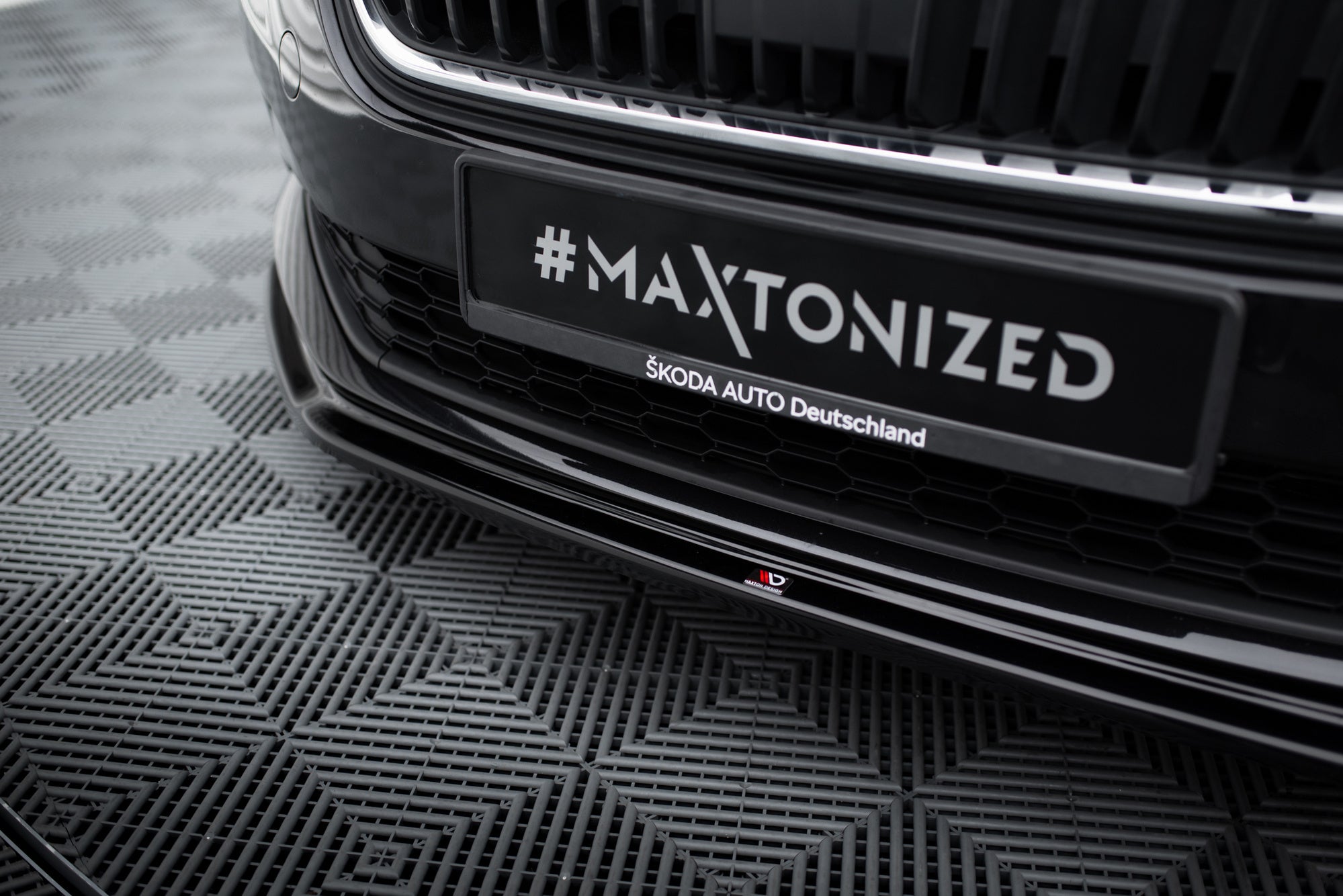 Prelungire splitter bara fata Skoda Scala 2018- v3 - Maxton Design