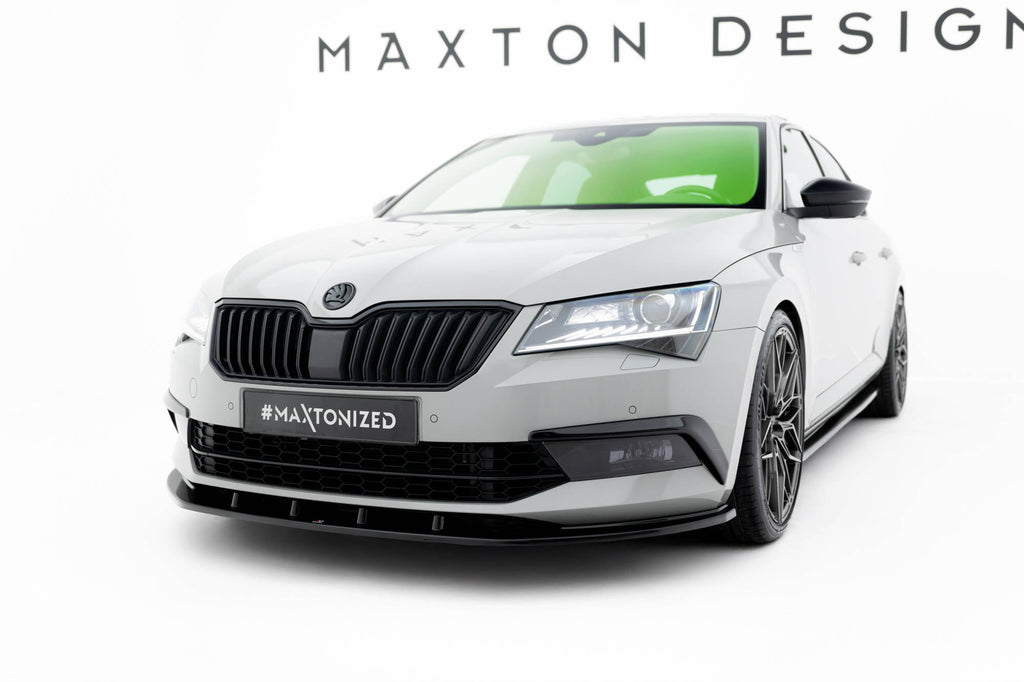 Prelungire splitter bara fata Skoda Superb Mk3 2015- v6 - Maxton Design