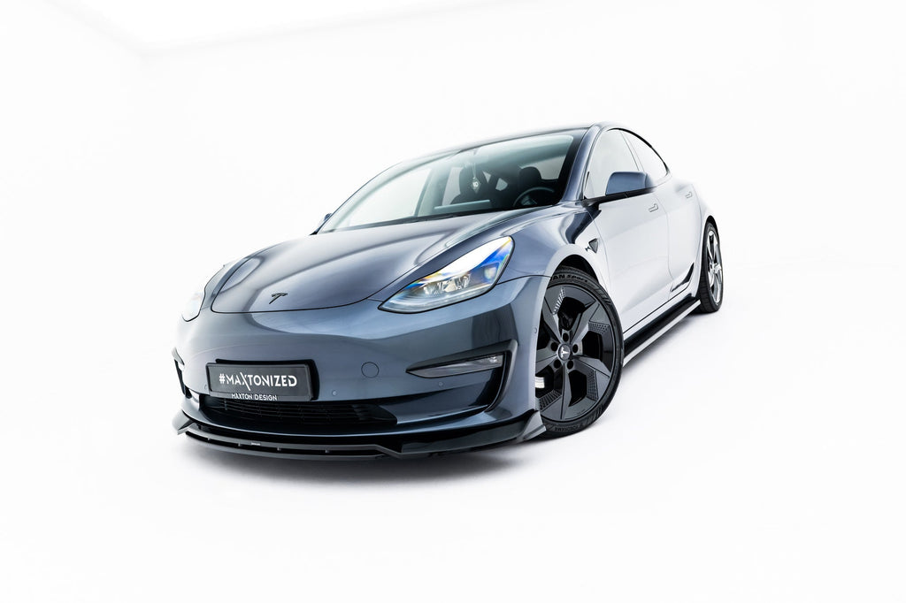 Prelungire splitter bara fata Tesla Model 3 2017- v3 - Maxton Design