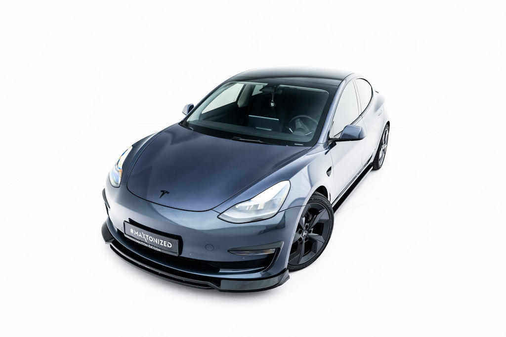 Prelungire splitter bara fata Tesla Model 3 2017- v3 - Maxton Design