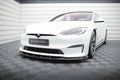 Prelungire splitter bara fata Tesla Model S Plaid Mk1 Facelift 2021- v3 - Maxton Design