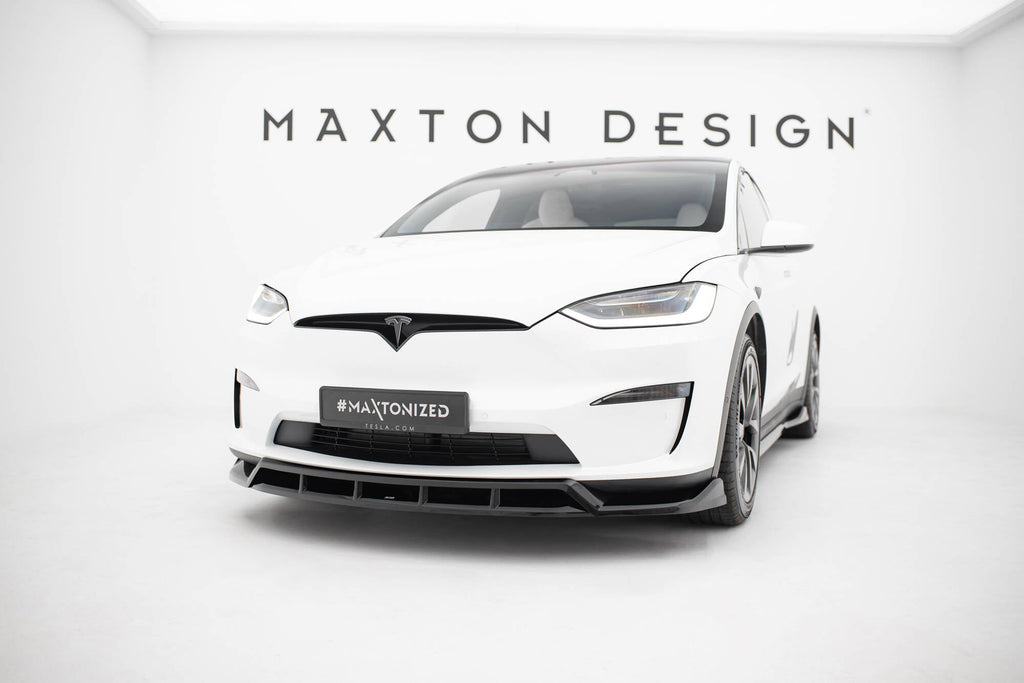Prelungire splitter bara fata Tesla Model X Mk1 Facelift 2021- v5 - Maxton Design