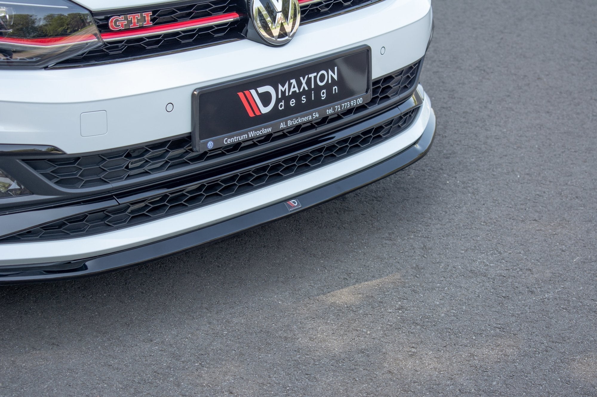 Prelungire splitter bara fata Volkswagen Polo Mk6 GTI 2017- v12 - Maxton Design