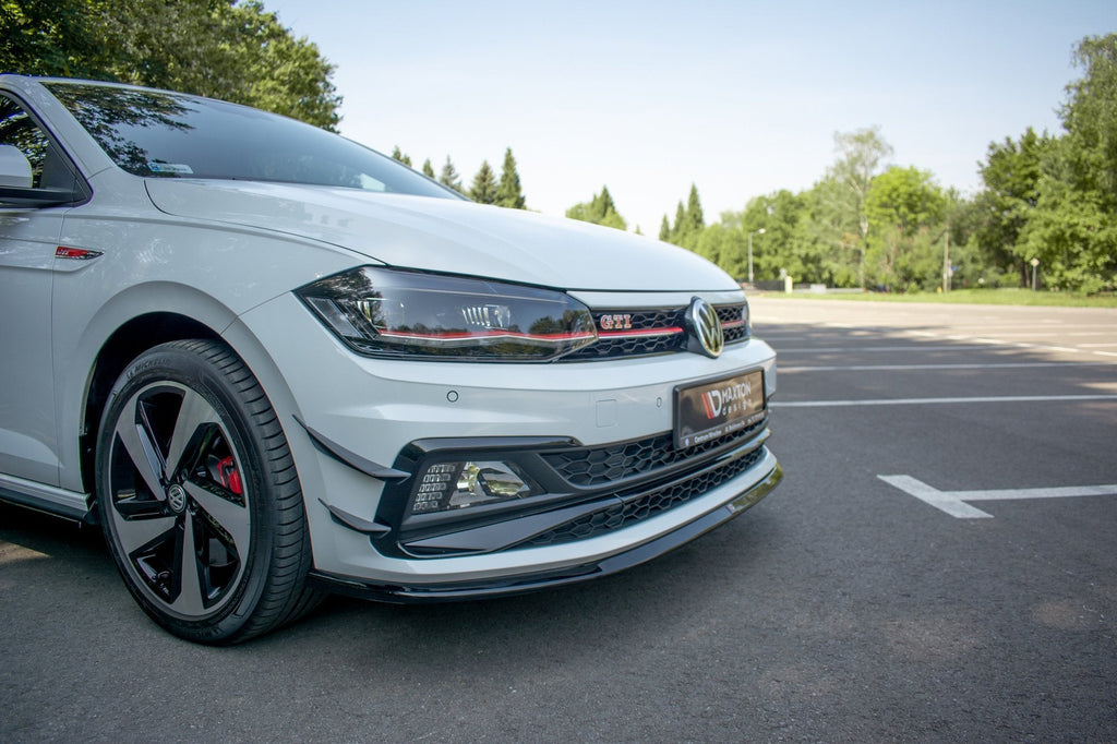 Prelungire splitter bara fata Volkswagen Polo Mk6 GTI 2017- v12 - Maxton Design