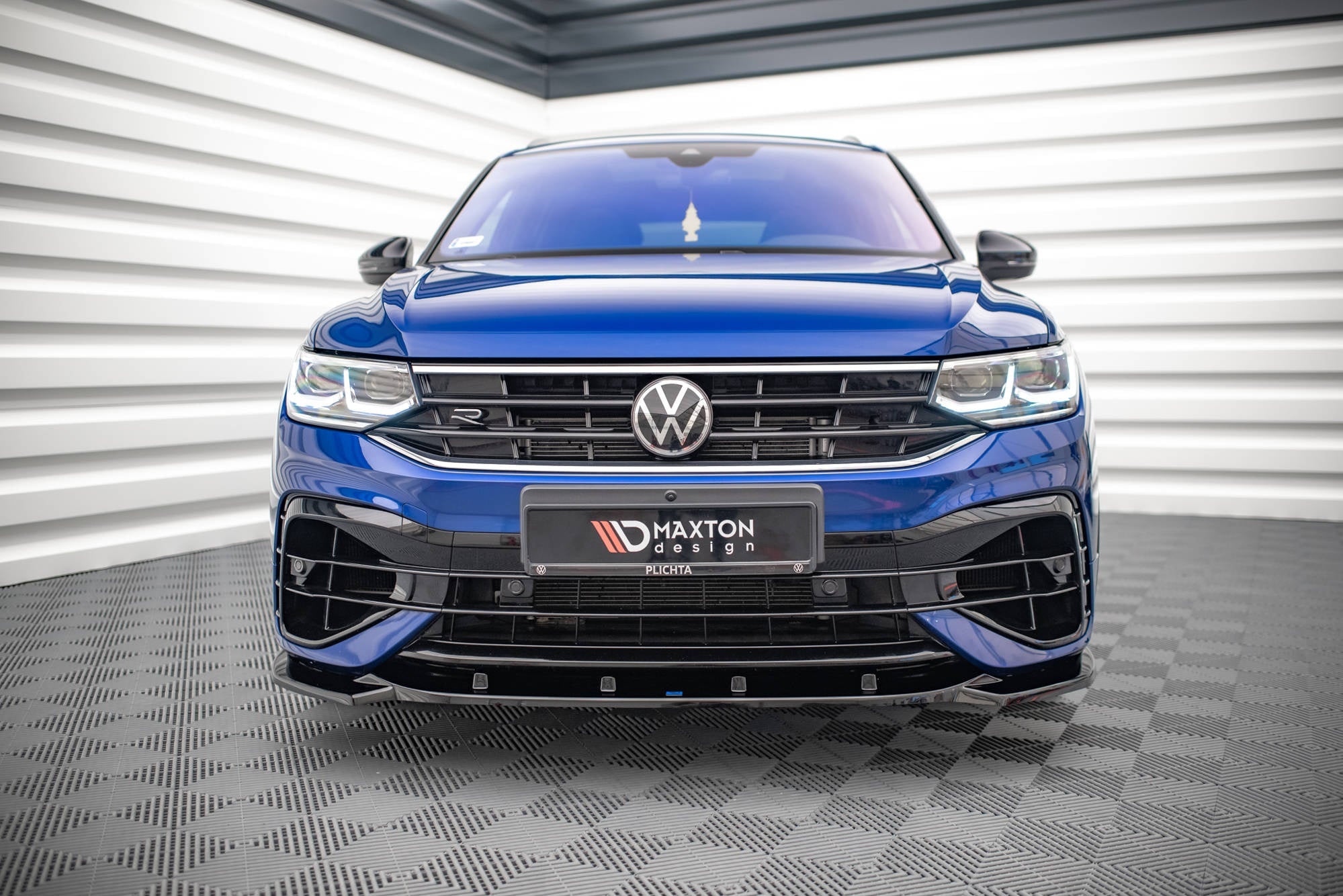 Prelungire splitter bara fata Volkswagen Tiguan R R-Line Mk2 Facelift 2020- v4 - Maxton Design
