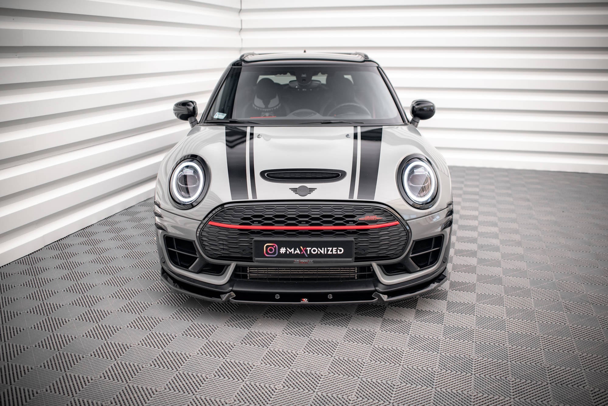 Prelungire splitter bara fata Mini Cooper Clubman John Cooper Works F54 2015-2019 v3 - Maxton Design