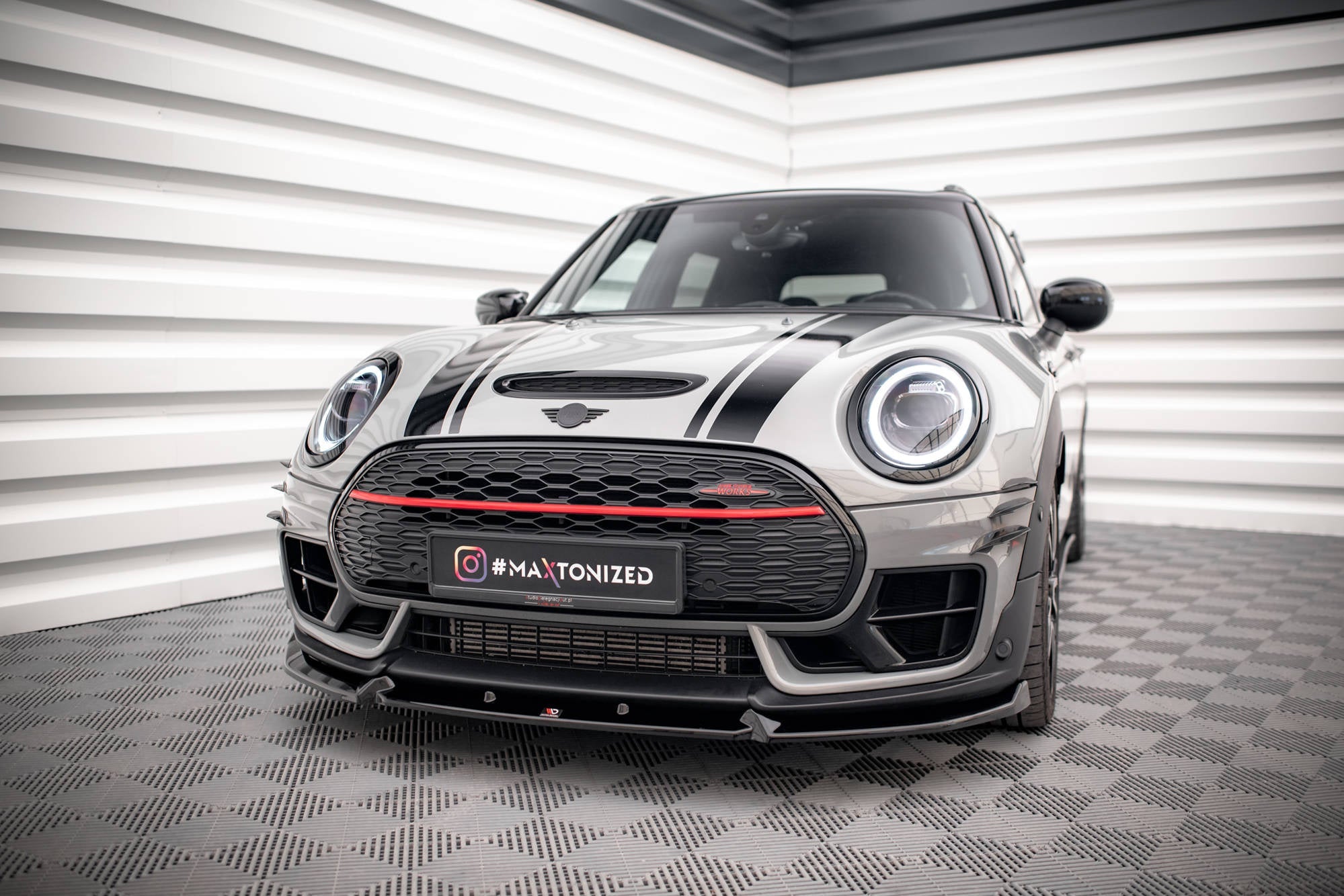 Prelungire splitter bara fata Mini Cooper Clubman John Cooper Works F54 2015-2019 v3 - Maxton Design