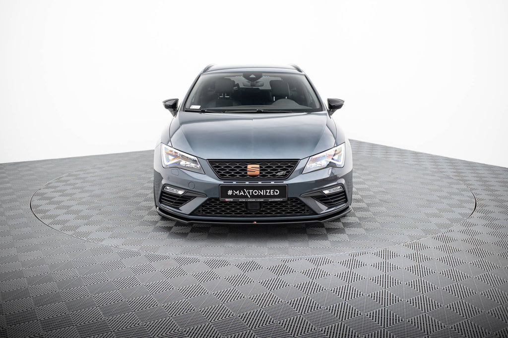 Prelungire splitter bara fata Seat Leon 5F MK3 Cupra Fr Facelift 2017-2019 v6 - Maxton Design