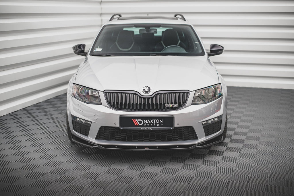 Prelungire splitter bara fata Skoda Octavia RS Mk3 2013-2016 v14 - Maxton Design