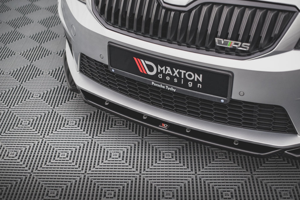 Prelungire splitter bara fata Skoda Octavia RS Mk3 2013-2016 v14 - Maxton Design