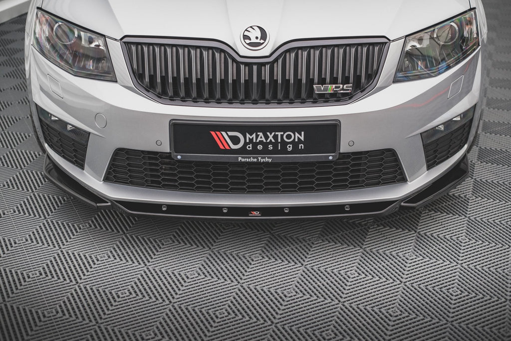 Prelungire splitter bara fata Skoda Octavia RS Mk3 2013-2016 v14 - Maxton Design