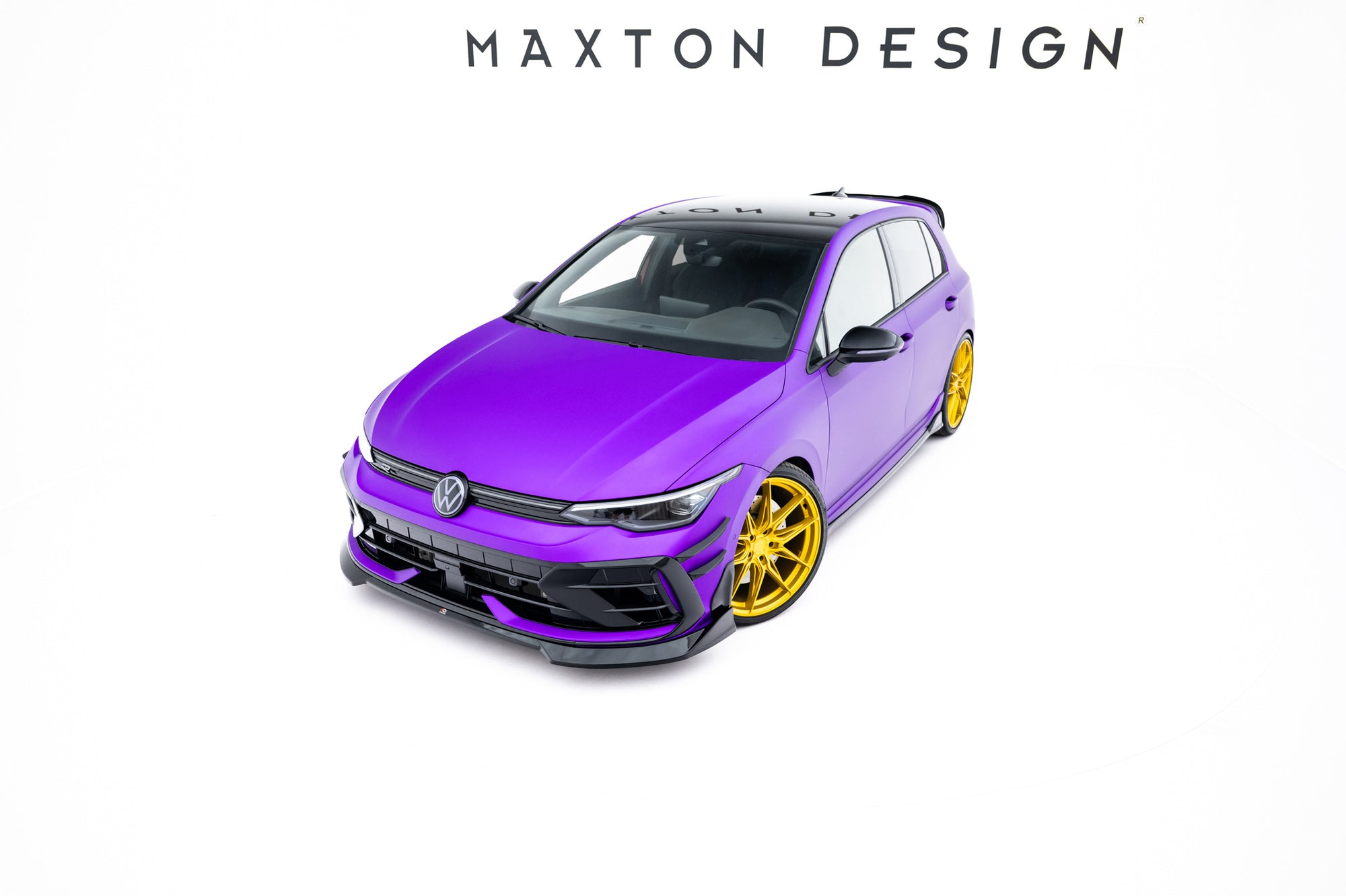 Prelungire splitter bara fata Volkswagen Golf R Mk8 Hatchback Variant Facelift 2024- v49 - Maxton Design