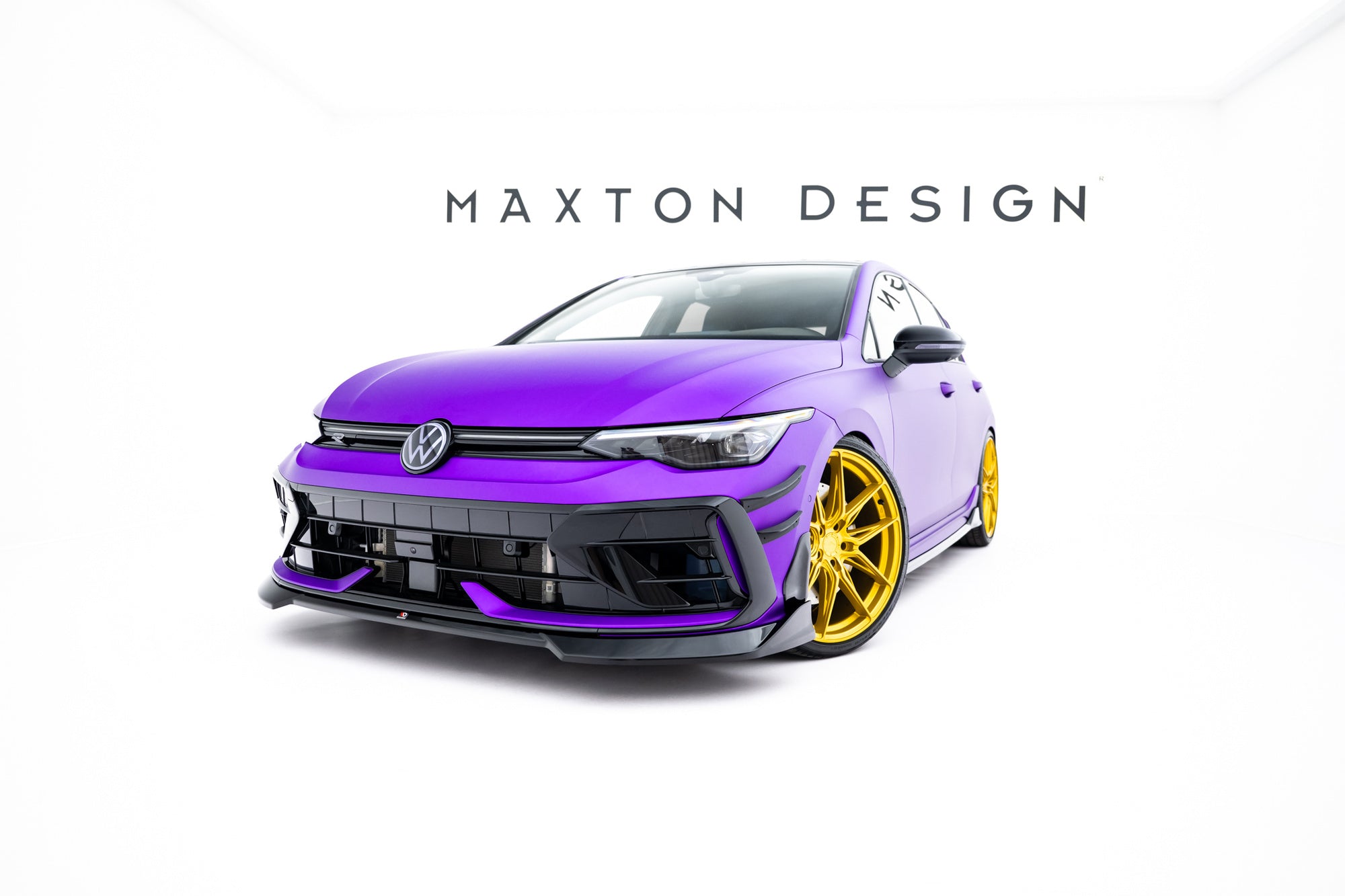 Prelungire splitter bara fata Volkswagen Golf R Mk8 Hatchback Variant Facelift 2024- v49 - Maxton Design