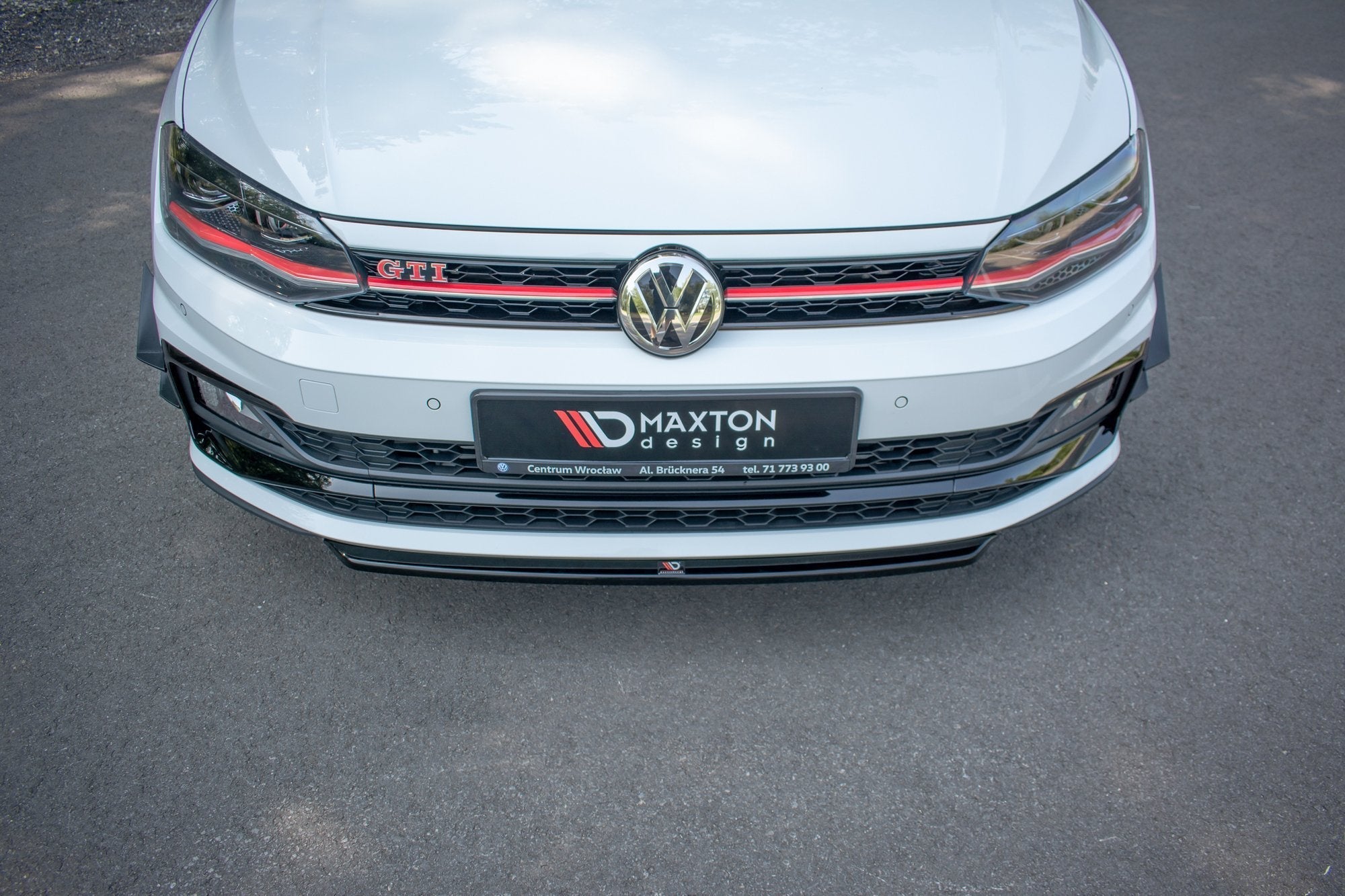 Prelungire splitter bara fata Volkswagen Polo Mk6 GTI 2017- v13 - Maxton Design