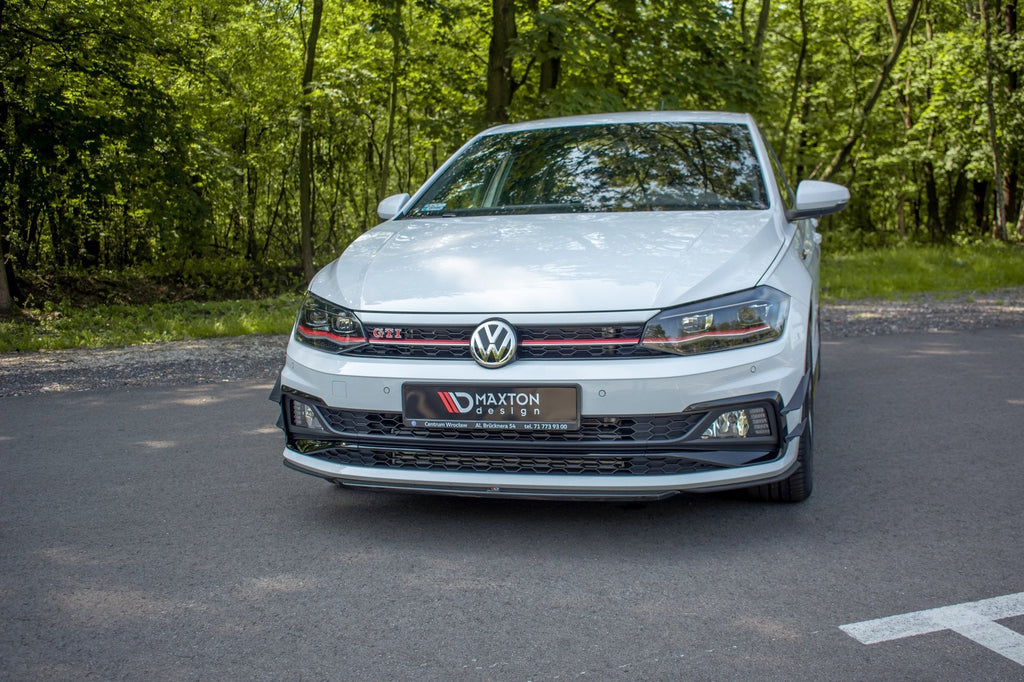 Prelungire splitter bara fata Volkswagen Polo Mk6 GTI 2017- v13 - Maxton Design