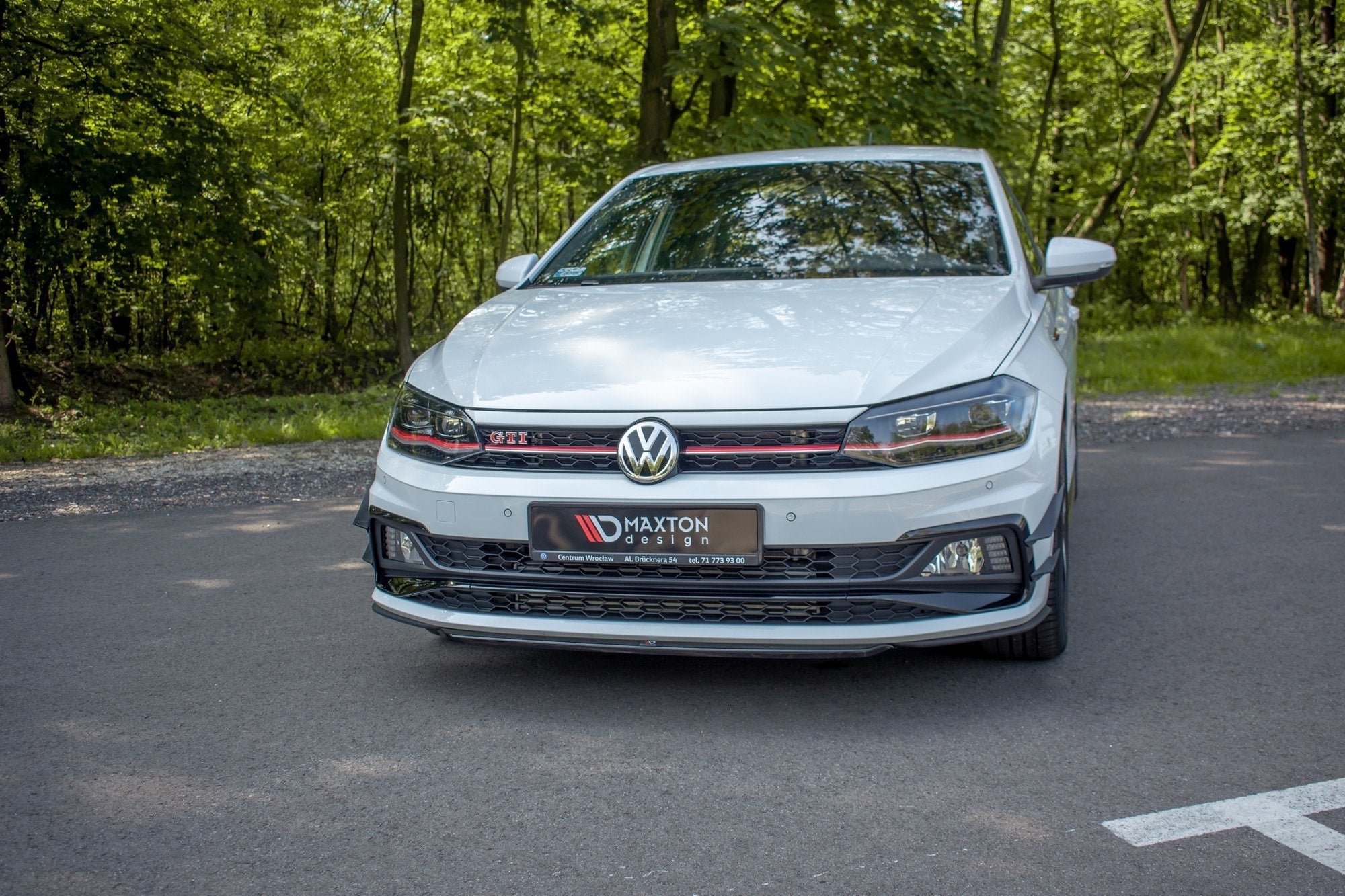 Prelungire splitter bara fata Volkswagen Polo Mk6 GTI 2017- v13 - Maxton Design