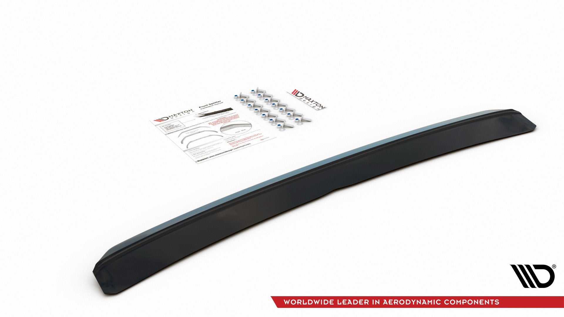 Prelungire splitter bara fata Volkswagen Polo Mk6 GTI 2017- v13 - Maxton Design