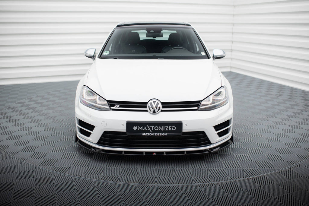 Prelungire splitter bara fata Volkswagen Golf R Mk7 2013-2016 v35 - Maxton Design