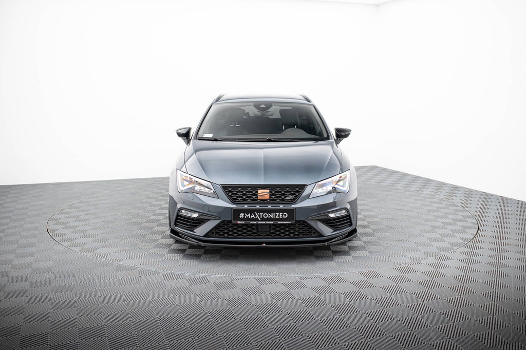 Prelungire splitter bara fata Seat Leon 5F MK3 Cupra Fr Facelift 2017-2019 v7 - Maxton Design