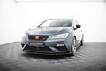 Prelungire splitter bara fata Seat Leon 5F MK3 Cupra Fr Facelift 2017-2019 v7 - Maxton Design