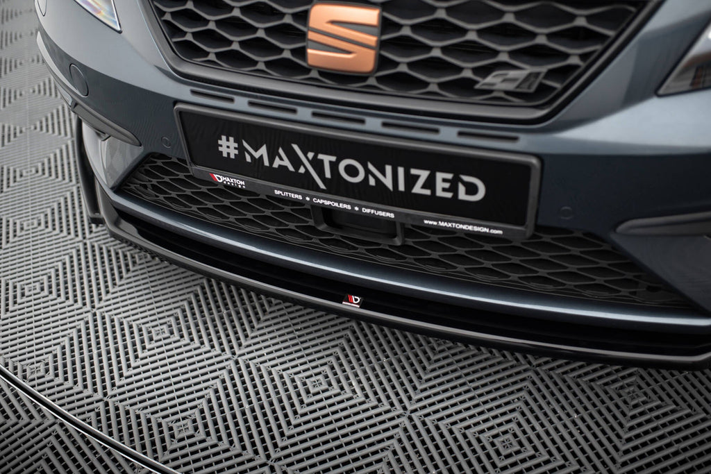 Prelungire splitter bara fata Seat Leon 5F MK3 Cupra Fr Facelift 2017-2019 v7 - Maxton Design