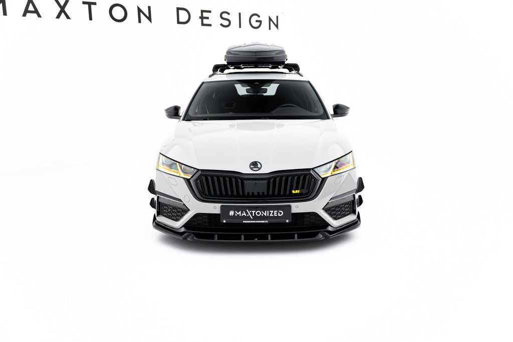 Prelungire splitter bara fata Skoda Octavia RS Mk4 2020-2024 v21 - Maxton Design