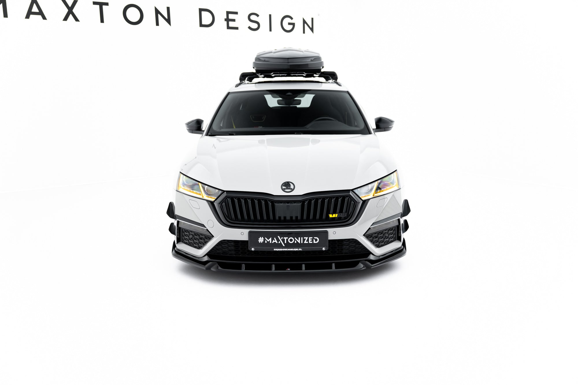 Prelungire splitter bara fata Skoda Octavia RS Mk4 2020-2024 v21 - Maxton Design