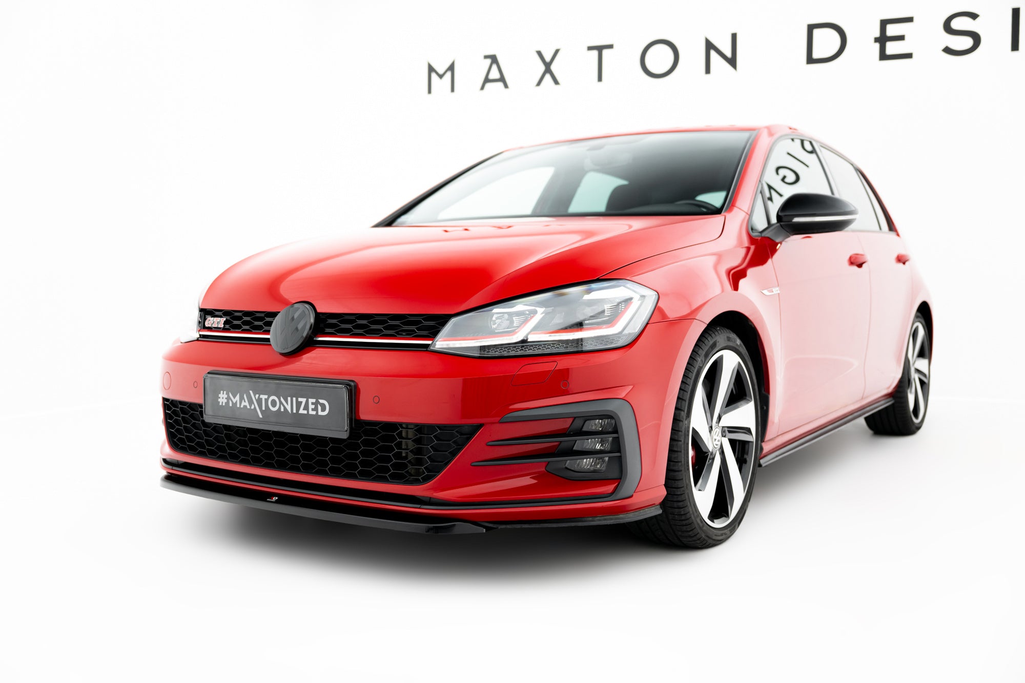 Prelungire splitter bara fata Volkswagen Golf GTI Mk7 Facelift 2016-2020 v32 - Maxton Design