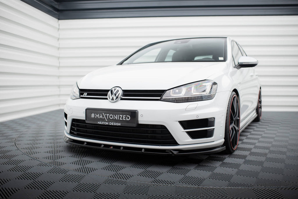 Prelungire splitter bara fata Volkswagen Golf R Mk7 2013-2016 v34 - Maxton Design