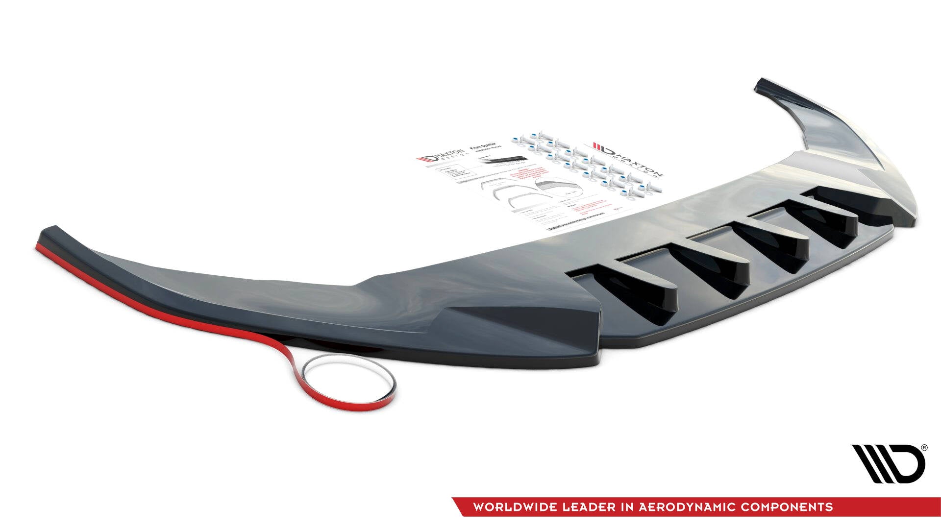 Prelungire splitter bara fata Volkswagen Golf R Mk7 2013-2016 v34 - Maxton Design