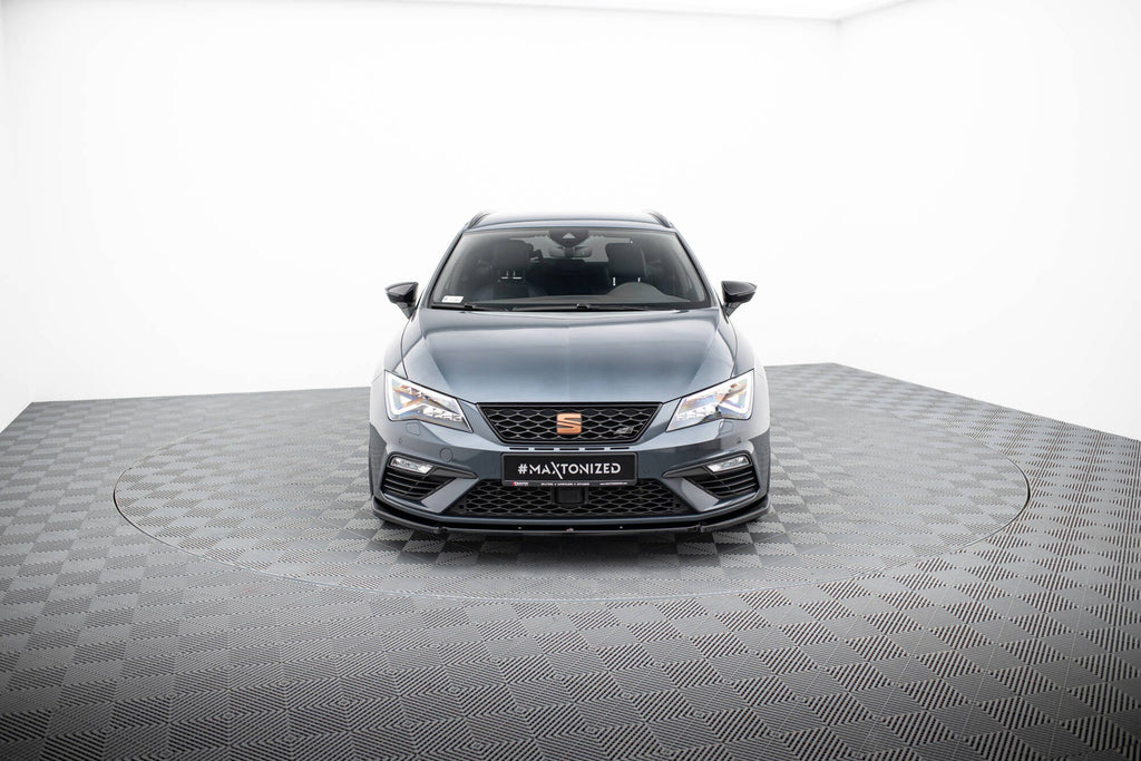 Prelungire splitter bara fata Seat Leon 5F MK3 Cupra Fr Facelift 2017-2019 v8 - Maxton Design