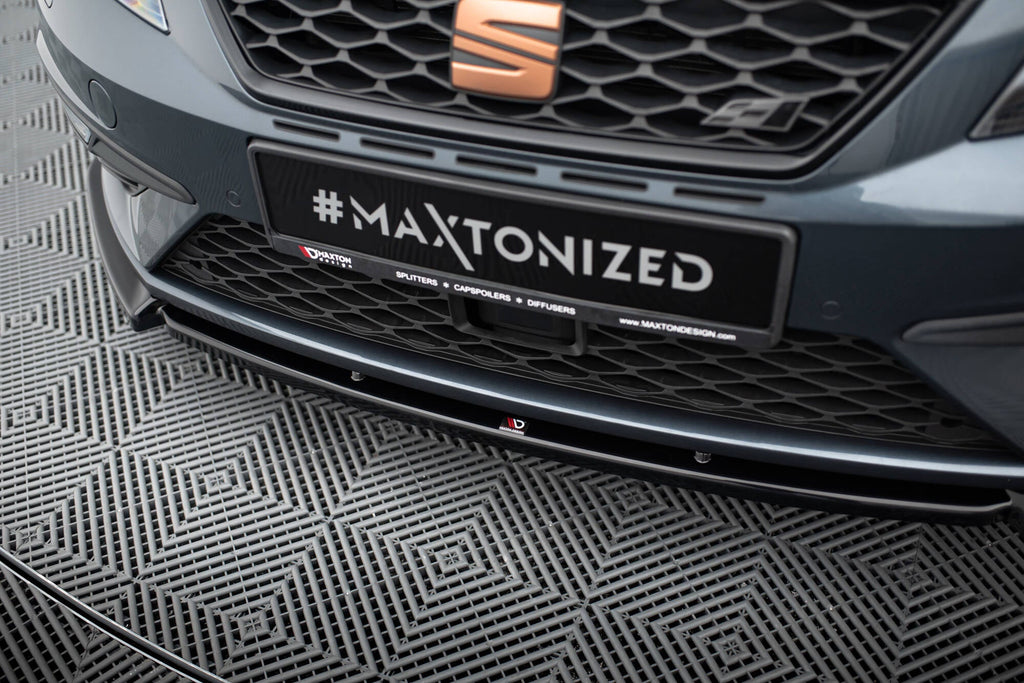 Prelungire splitter bara fata Seat Leon 5F MK3 Cupra Fr Facelift 2017-2019 v8 - Maxton Design