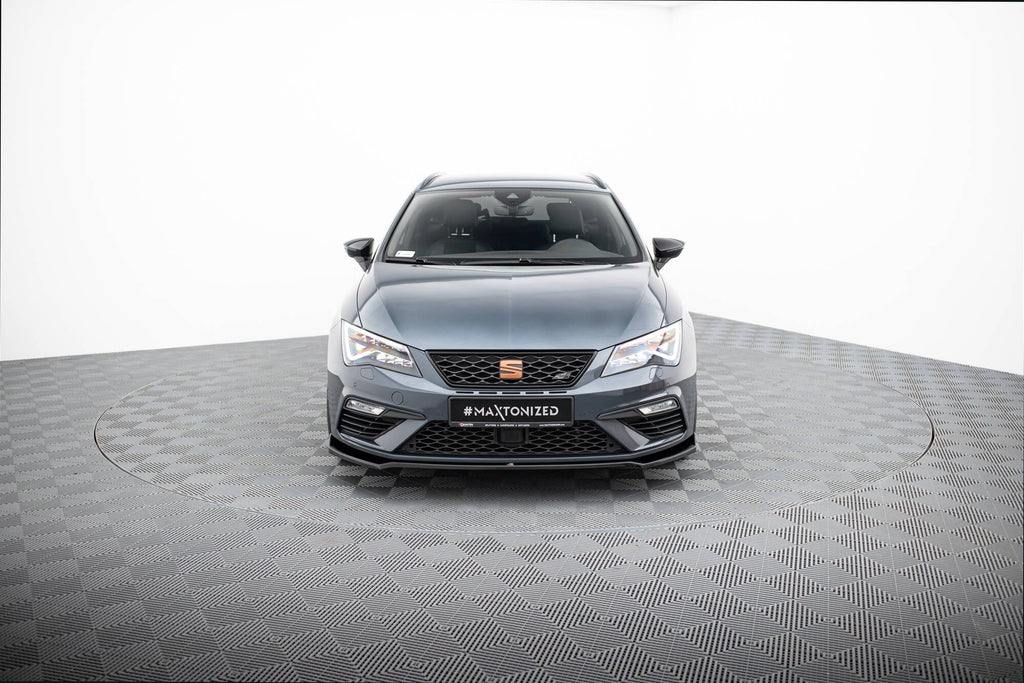 Prelungire splitter bara fata Seat Leon 5F MK3 Cupra Fr Facelift 2017-2019 v9 - Maxton Design