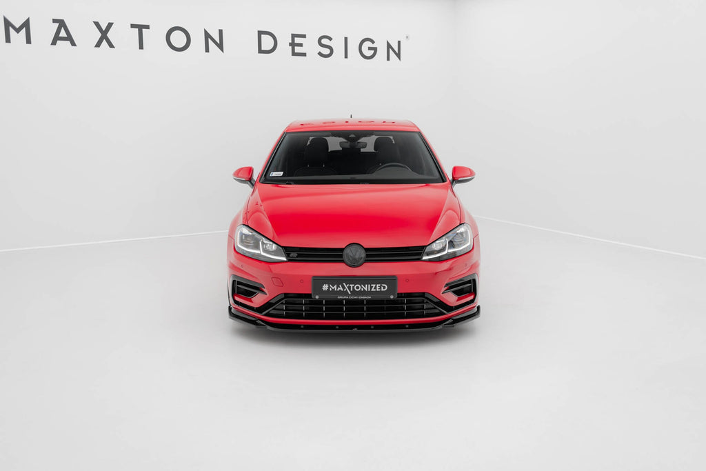 Prelungire splitter bara fata Volkswagen Golf 7 R Facelift 2017-2020 v15 - Maxton Design