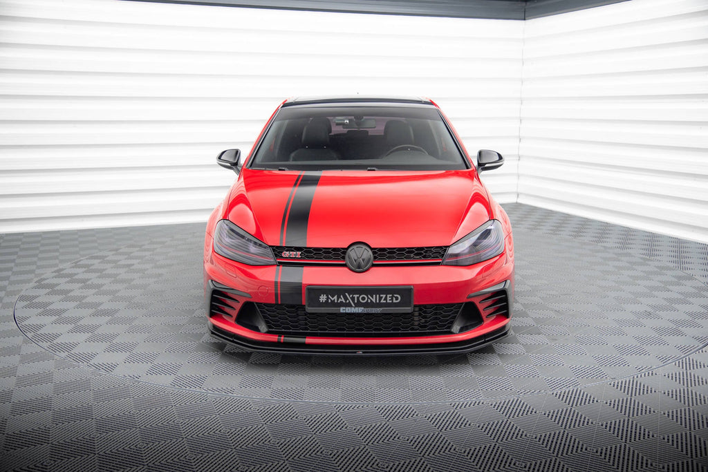 Prelungire splitter bara fata Volkswagen Golf 7 GTI Clubsport 2016-2017 v12 - Maxton Design