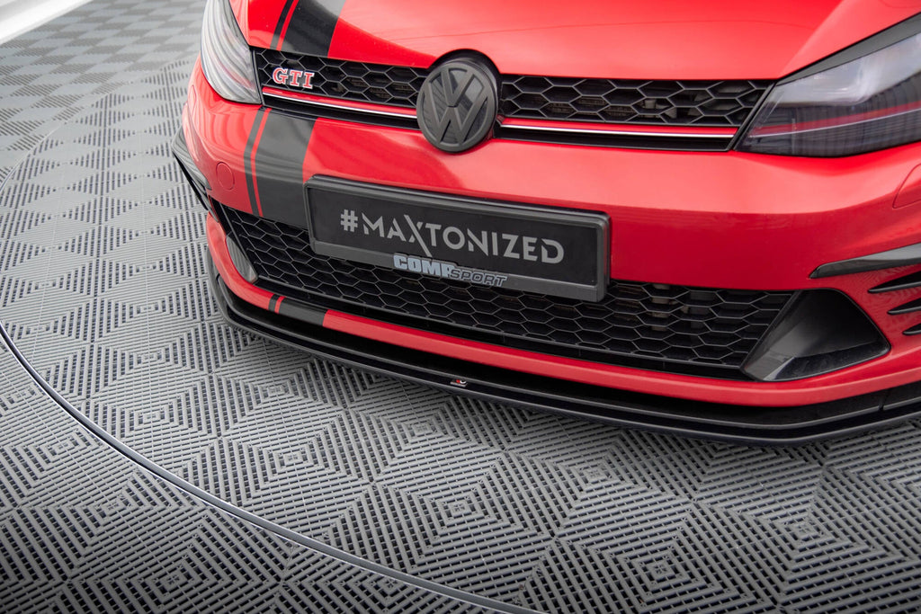 Prelungire splitter bara fata Volkswagen Golf 7 GTI Clubsport 2016-2017 v12 - Maxton Design