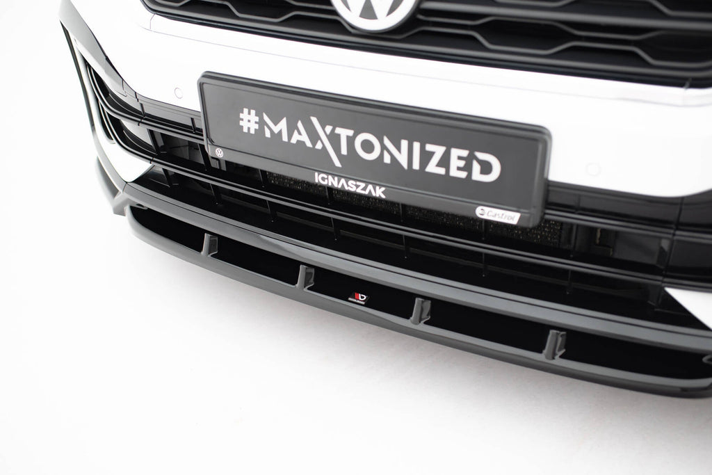 Prelungire splitter bara fata Volkswagen T-Roc R Mk1 2017-2021 v5 - Maxton Design