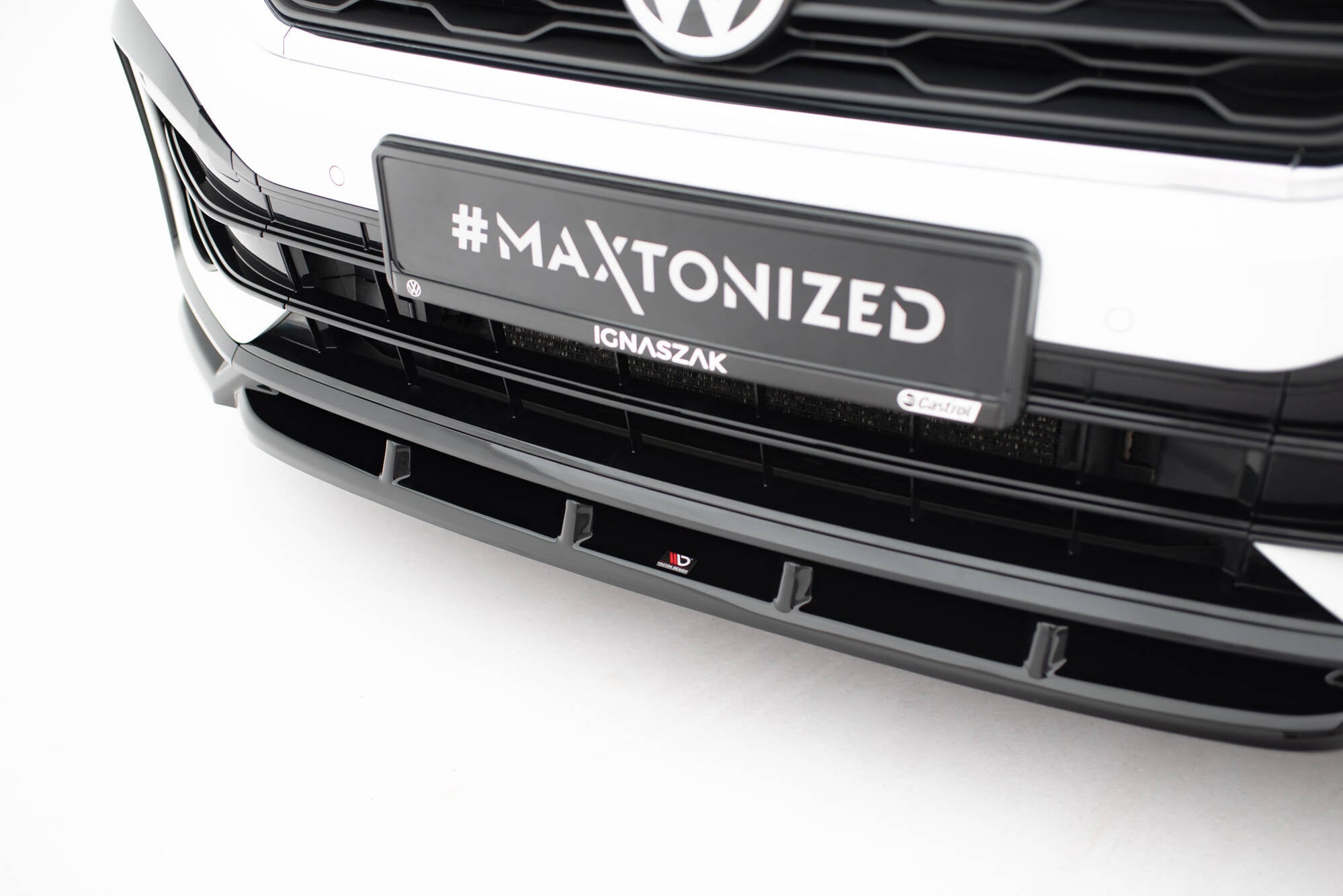 Prelungire splitter bara fata Volkswagen T-Roc R Mk1 2017-2021 v5 - Maxton Design