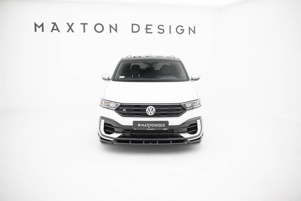 Prelungire splitter bara fata Volkswagen T-Roc R Mk1 2017-2021 v5 - Maxton Design