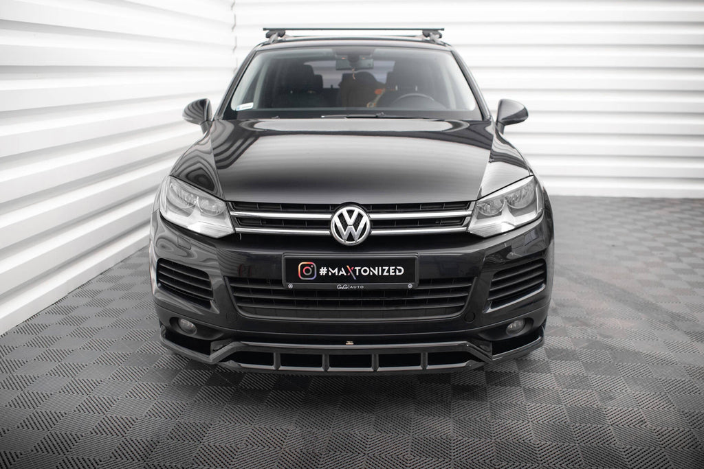 Prelungire splitter bara fata Volkswagen Touareg Mk2 2010-2015 v2 - Maxton Design