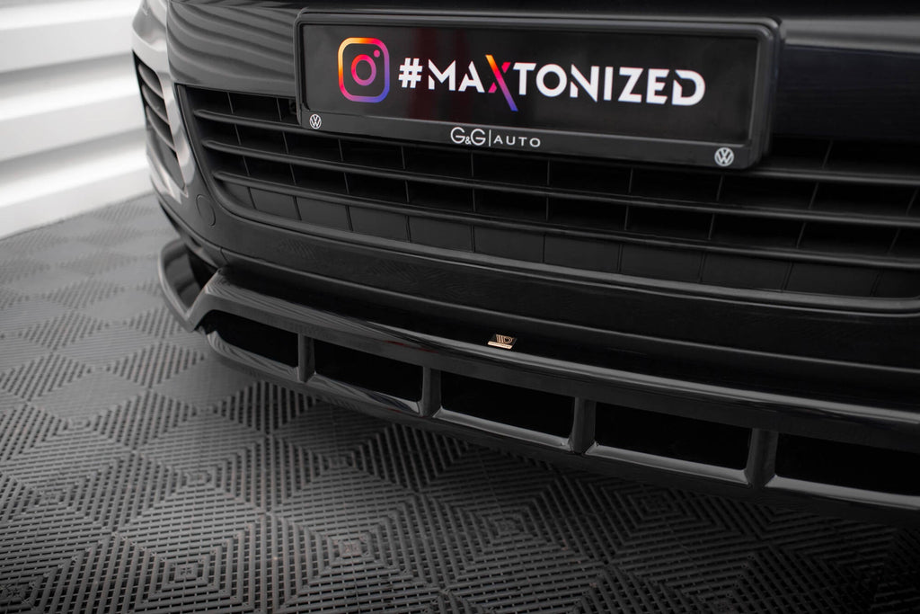 Prelungire splitter bara fata Volkswagen Touareg Mk2 2010-2015 v2 - Maxton Design